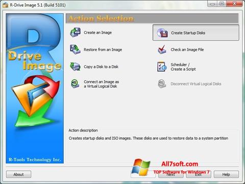 لقطة شاشة R-Drive Image لنظام التشغيل Windows 7