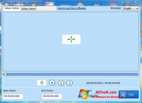 لقطة شاشة Free Video Cutter لنظام التشغيل Windows 7