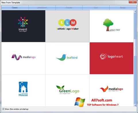لقطة شاشة Sothink Logo Maker لنظام التشغيل Windows 7